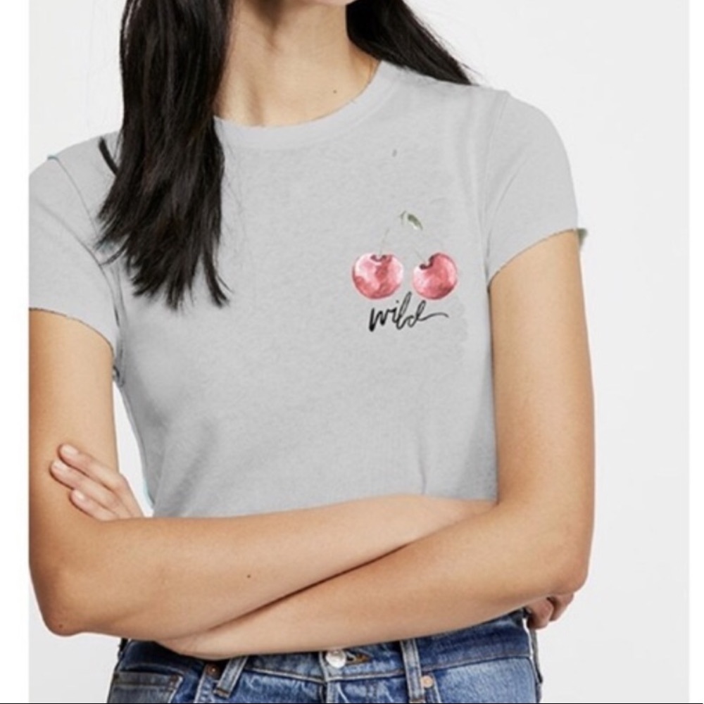 We the free wild cherry tee